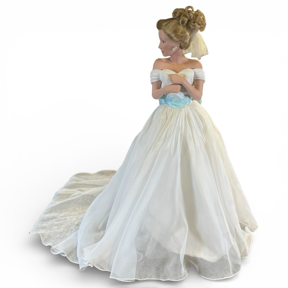 Ashton Drake Galleries Summer Dream Porcelain Bride Wedding Doll Donna 1997 - Picture 7 of 12